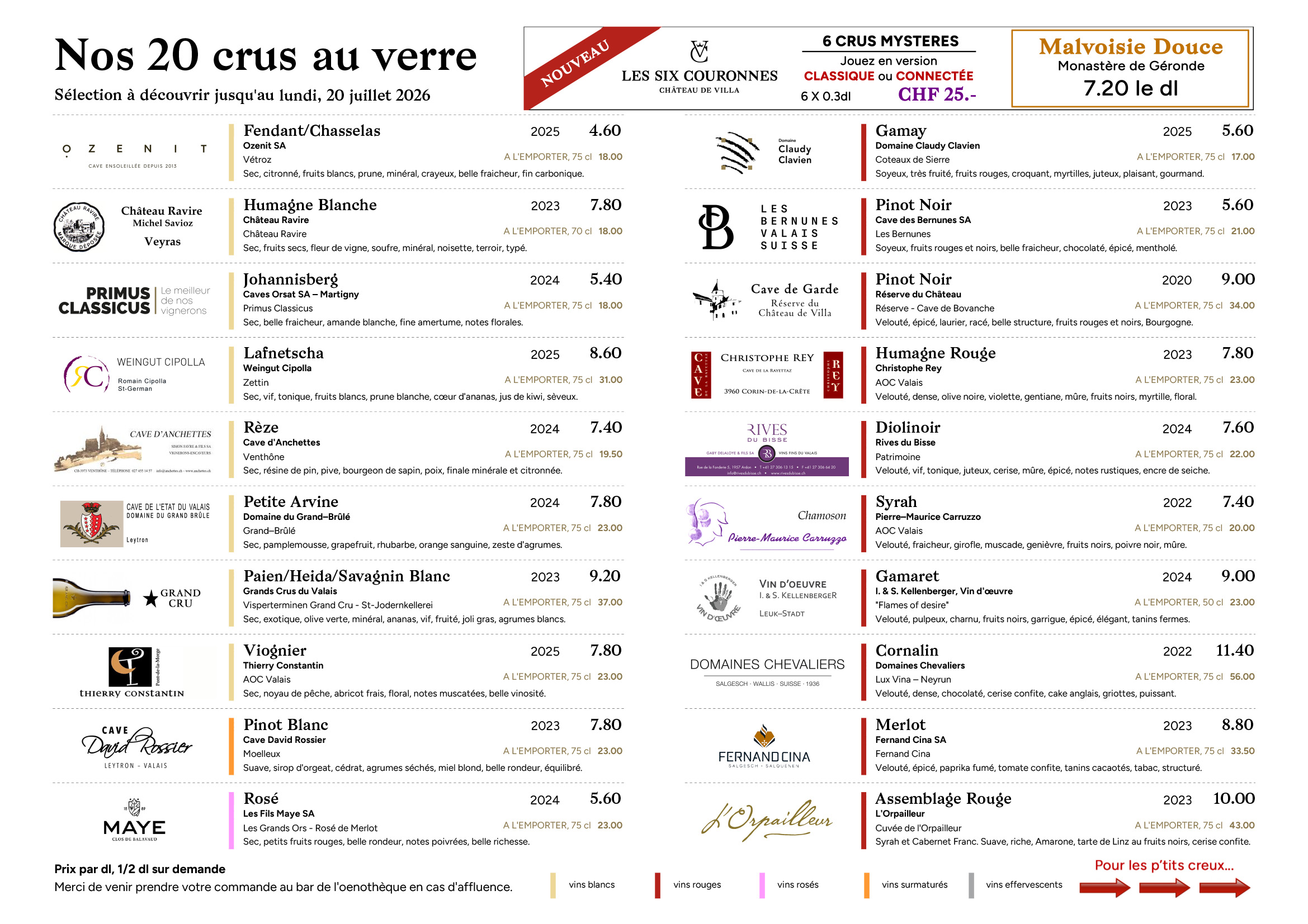 CRUS AU VERRE - 07.07.2026